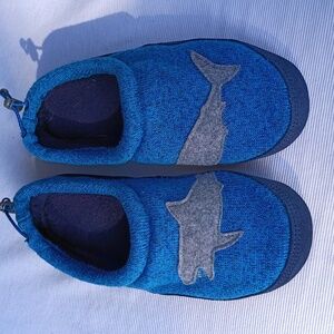 L.L.Bean Blue Kids Shark Slippers